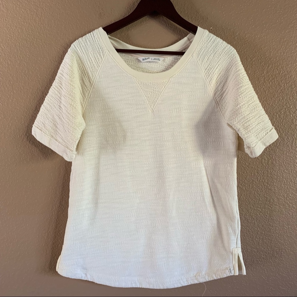 Woolrich Cream Textured Top Size Large - image 1